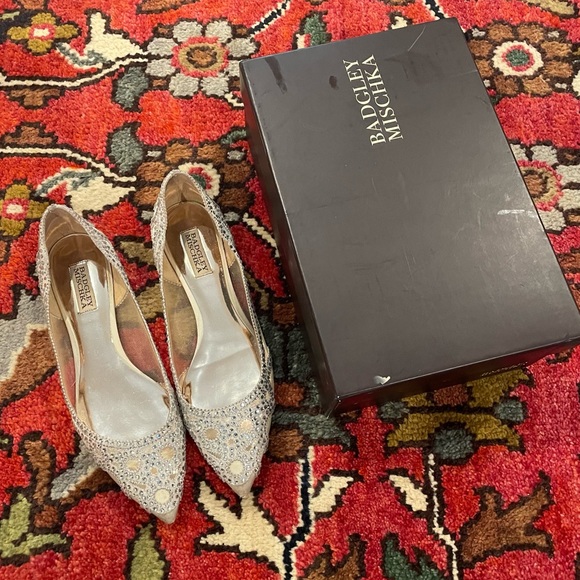 badgley mischka shoes ivory